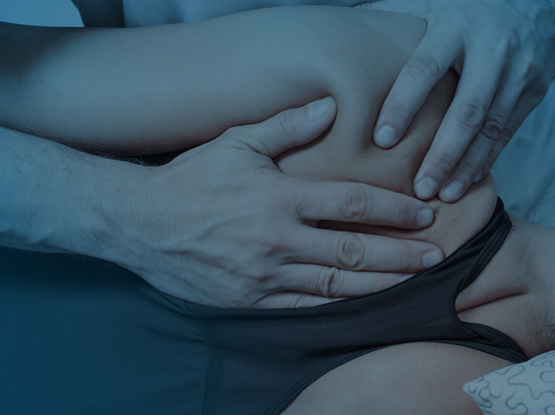Intervenção de fisioterapia na articulação do joelho